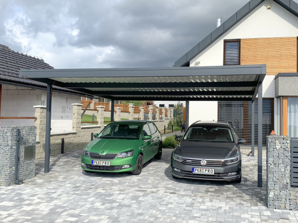 ROVNÝ AUTOPŘÍSTŘEŠEK STEEL STRAIGHT D - trapézová střecha