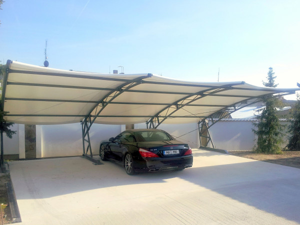 PŘÍSTŘEŠEK PRO 2 AUTA PRESTIGE - s plachtou