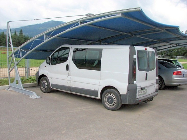 PŘÍSTŘEŠEK PRO 2 AUTA PRESTIGE - s plachtou