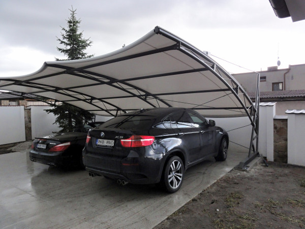 PŘÍSTŘEŠEK PRO 2 AUTA PRESTIGE - s plachtou