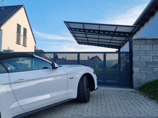 🚗 Rovný přístřešek - Steel Straight T | Odolná ochrana pro vaše vozidlo 🏡