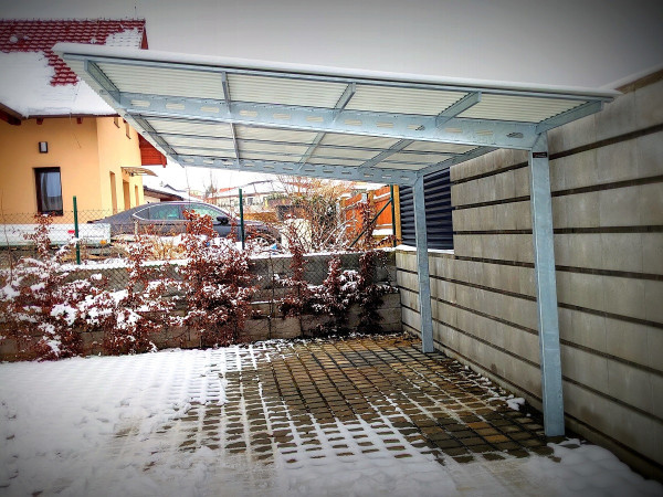 🚗 Rovný přístřešek - Steel Straight T | Odolná ochrana pro vaše vozidlo 🏡