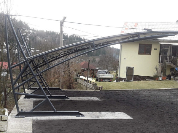 PŘÍSTŘEŠEK PRO 2 AUTA PRESTIGE - s plachtou