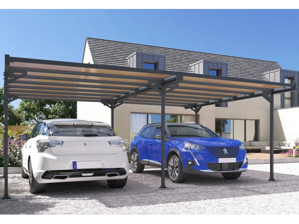 🚗🚗 Přístřešek pro 2 auta 🚗🚗 – Moderní hliníkový carport s polykarbonátem | Doprava zdarma 🚚